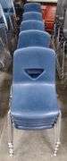 Blue Stackable School Chairs