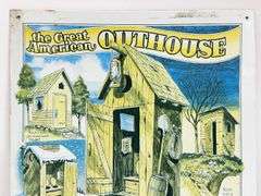 The Great American Outhouse Metal Sign