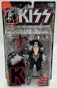 Kiss Gene Simmons Autographed McFarlane Action Figure On Blister Card w/ Signed Card