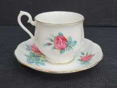 (Q) Vintage Royal Albert And Lefton Bone China/Porcelain Teacups And Saucers