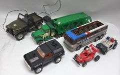 Lot Of Vintage Toy Trucks & More