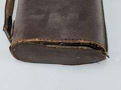 (AS) Leather Rifle Case And Wooden Gun Case