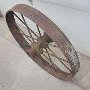 (E) Antique Cast Iron Spoke Wagon/Tractor Wheels