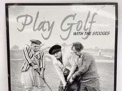 The Three Stooges Metal Sign