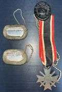 (AM) 1939 German WWII Decorations And Dog Tags