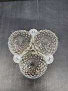 (Q) Fenton/Anchor Hocking Hobnail Moonstone Candy Dish & Bottles