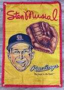 Rawlings Stan Musial Baseball Gloves Advertising Banner