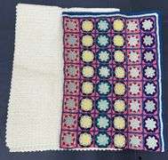 (Q) Vintage Handmade Crochet Afghans