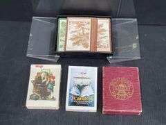 (Q) Vintage Playing Cards From Brands Including Hoyle, Royal JXM, Blackstone, Etc