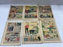 (J) Tote Of Coverless Comic Books.