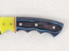 (II) Damascus Steel Clip Point Knife With Sheath