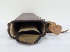 (AS) Leather Rifle Case And Wooden Gun Case