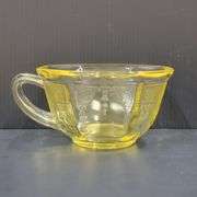 (Q) Yellow Depression Glass -Princess Topaz- Creamers