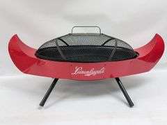 Leinenkugels Beer Canoe Shaped Metal Grill / Fire Pit