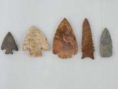 (II) (12) Native American Arrow And Spear Heads