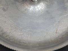 (Q) Vintage Aluminum Everlast Lazy Susan And Wilson Specialties Co 2-Tiered Serving Tray