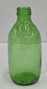 (Q) 6 Green Glass Bottles