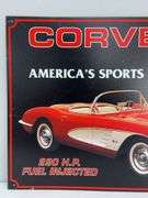 Metal Corvette Sign