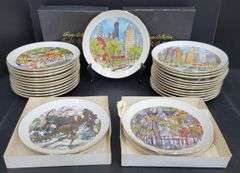 (Q) Limited Edition Franklin McMahon Chicago Collection Commemorative Plates From The 1970s And 80s