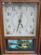 (Q) Seth Thomas Federal Style Mantle Clock, Lerner Desk Organizers And Picture Frames