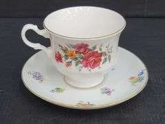 (Q) Vintage Royal Albert And Lefton Bone China/Porcelain Teacups And Saucers