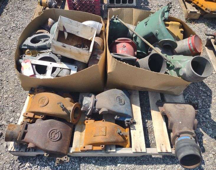 Detroit Diesel Air Intake Horn, Bell Housing Components, Pump Parts, Etc