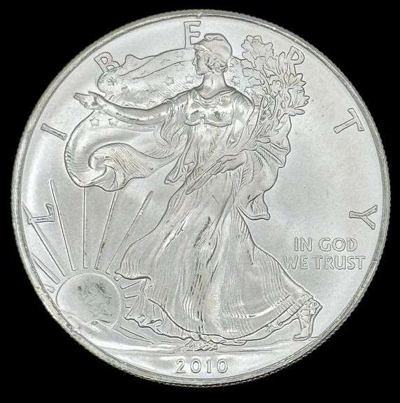 2010 American Eagle Silver Dollar, 1oz Fine Silver