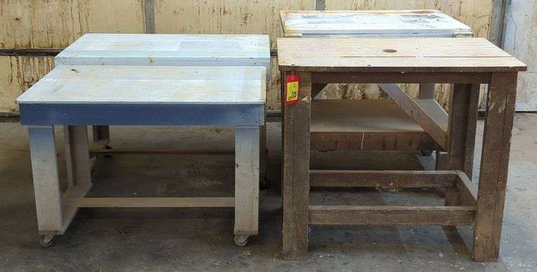 Custom Made Wooden Work Shop Tables
