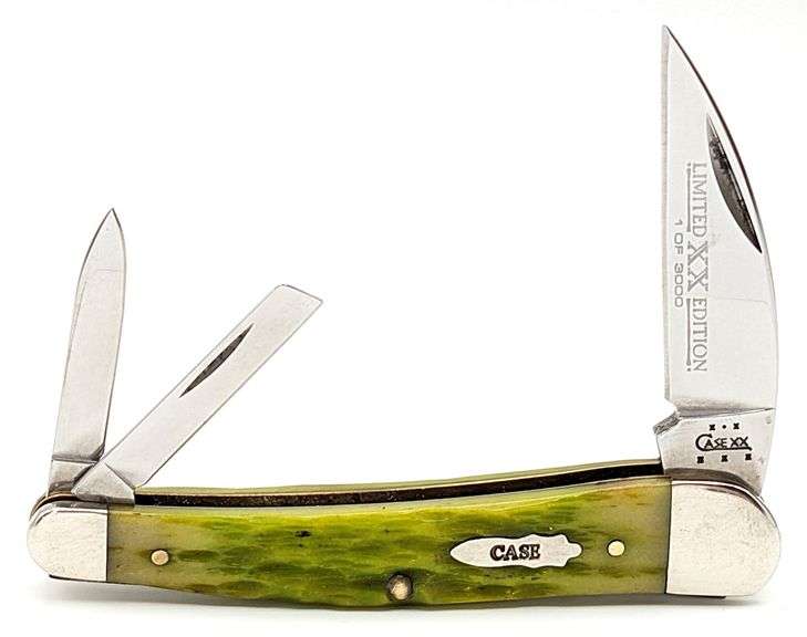 Ltd 2004 Case XX Key Lime Green Bone Seahorse Whittler 6355WH