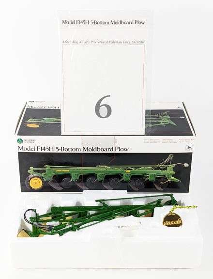 1/16 Ertl John Deere Model F145H 5-Bottom Moldboard Plow Precision Classics #6