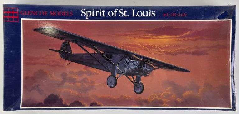 1/48 Scale Glencoe Models Spirit of St. Louis Model Kit - Sealed