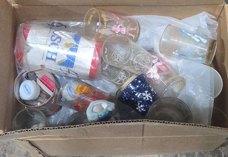 (U) Includes  Variety of Glasses, Mugs, and More.