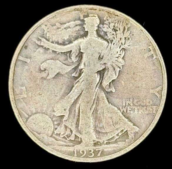 1937 U.S. Silver Walking Liberty Half Dollar