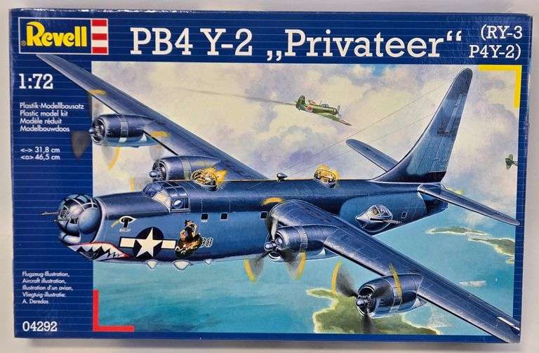 1/72 Scale Revell PB4 Y-2 Privateer Aircraft Model Kit - Sealed