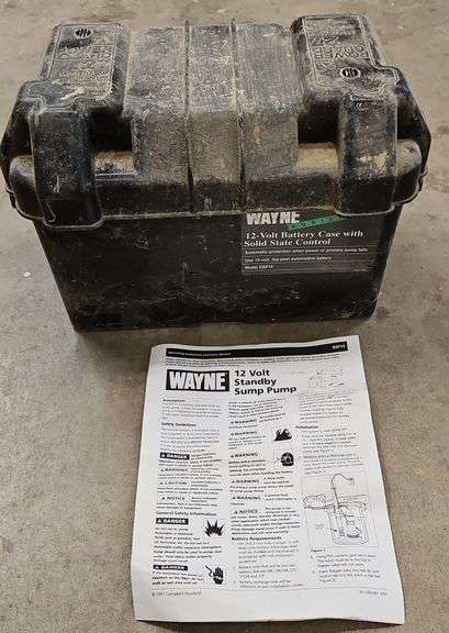 Wayne 12 Volt Standby Sump Pump, Model#ESP15