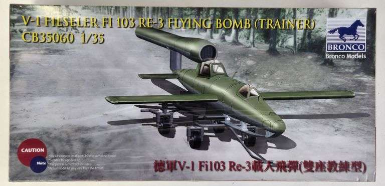 1/35 Scale Bronco Models German V-1 Fieseler F1 103 RE-3 Flying Bomber Model Kit - Sealed