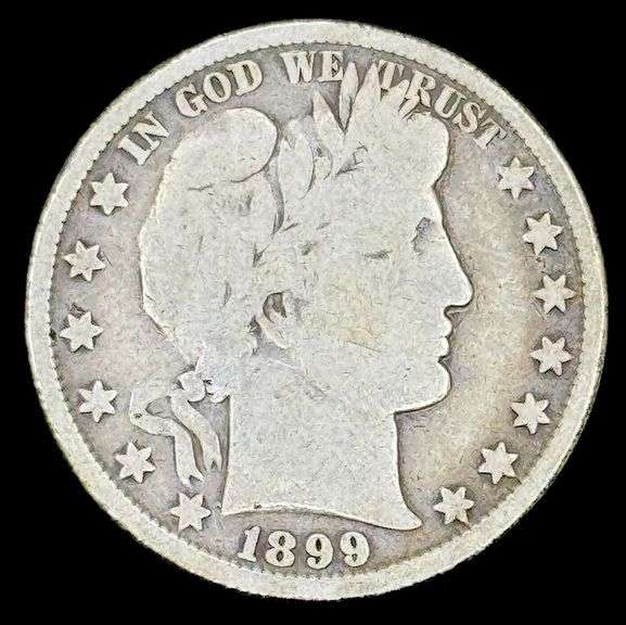 1899 U.S. Silver Barber Half Dollar