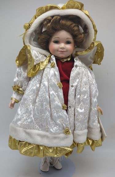 (L) Marie Osmond fine collectors Dolls " Bryanna Christmas Doll" in the box.