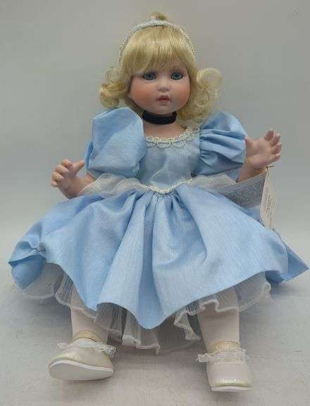 (L) Marie Osmond fine collectors Dolls " Toddler Baby Cinderella" in the box.