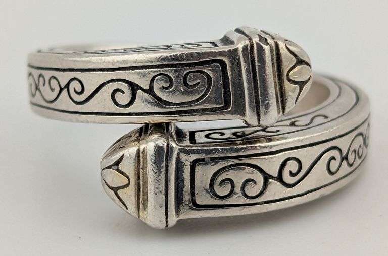 Brighton Sterling Silver Bypass Scroll Ring