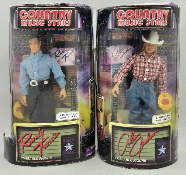 (K) Randy Travis and Alan Jackson posable figures. - Kraft Auction ...