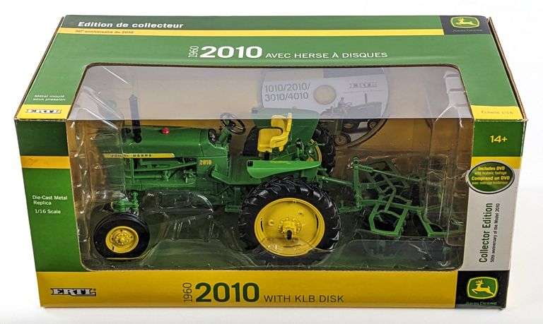 1/16 Ertl John Deere 2010 Tractor w/ KLB Disk Collector Edition