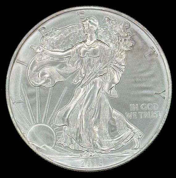 2013 American Eagle Silver Dollar, 1oz Fine Silver