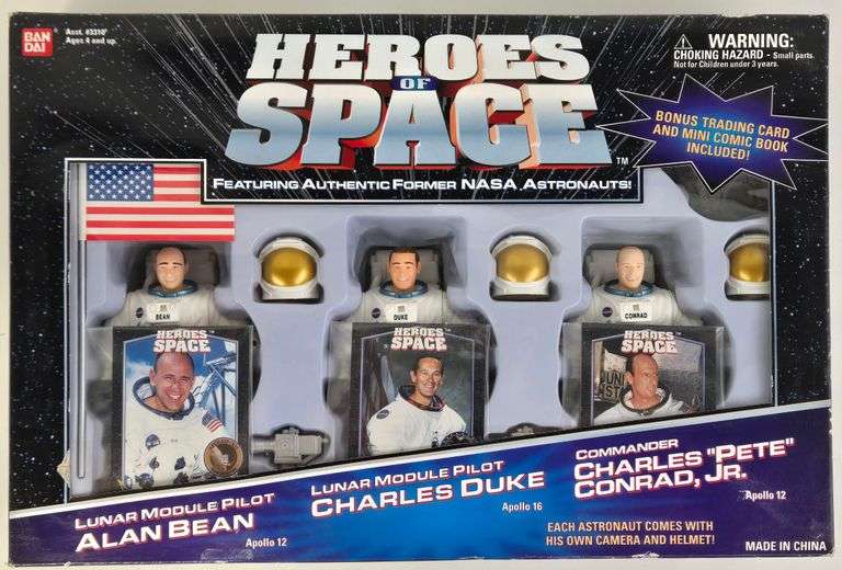 Vintage Bandai Heroes Of Space Astronaut Action Figures