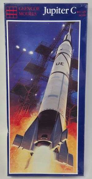 1/48 Scale Glencoe Models Jupiter C Space Rocket Model Kit - Sealed
