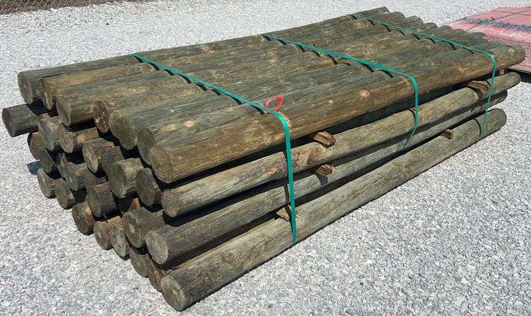 (36) 8'L x 4"D Treated Posts - Kraft Auction Service, LLC