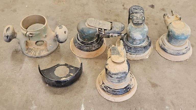 Lot Of Air Operated Palm Sanders & More