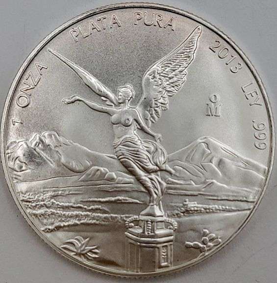 2013 Mexico Silver Libertad 1 Ounce .999 Fine Silver Coin