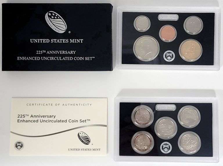 2017 United States 225th Anniversary Enhanced Uncirculated Coin Set