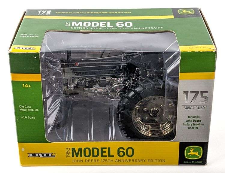 1/16 Ertl John Deere Model 60 Tractor Chrome 175th Anniversary Edition